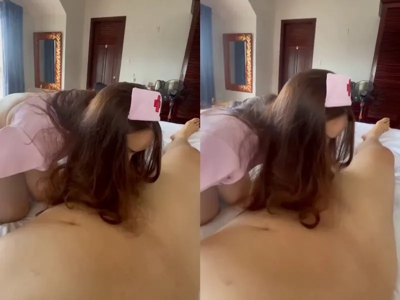 Trả bài em ngành cosplay điều dưỡng trong nhà nghỉ || p1