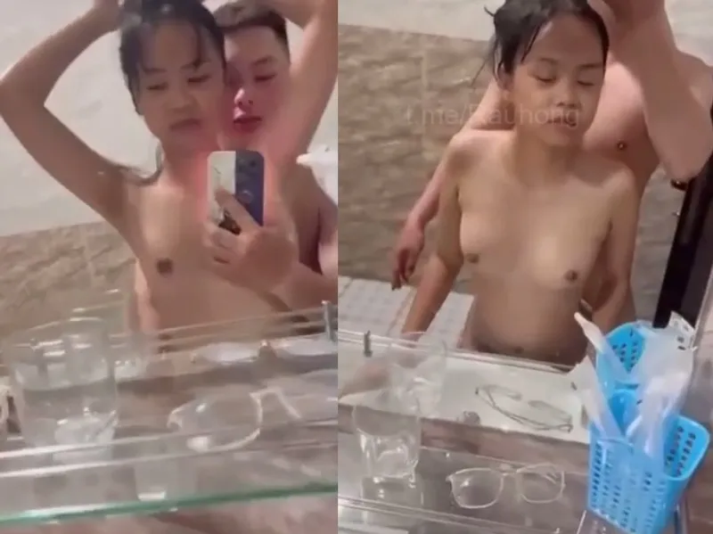 Nhỏ nhắn em cùng thằng bồ quan hệ trước gương quay kỉ niệm
